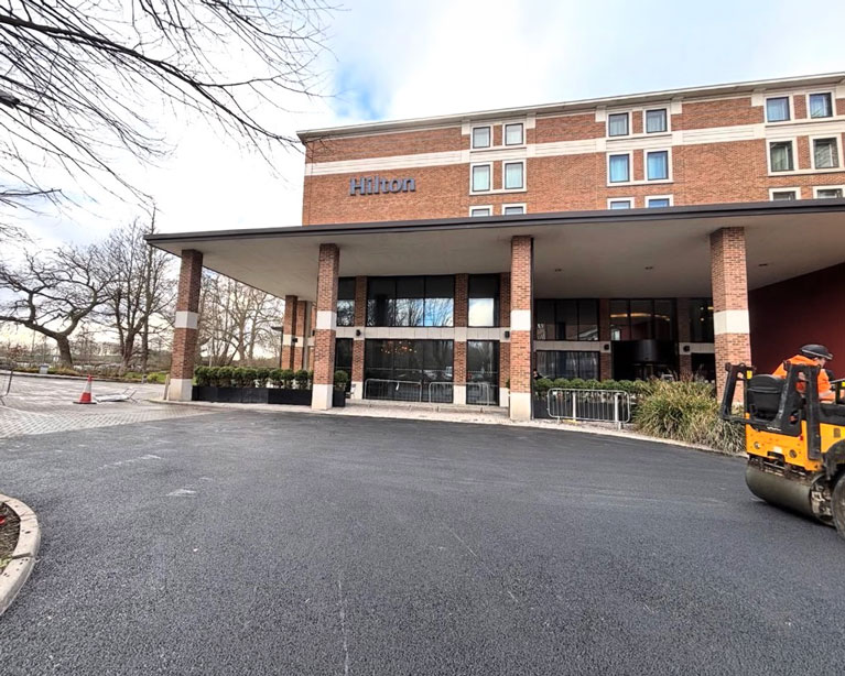 Commercial Heavy-Duty Tarmac Surfacing at Hilton Hotel Heathrow